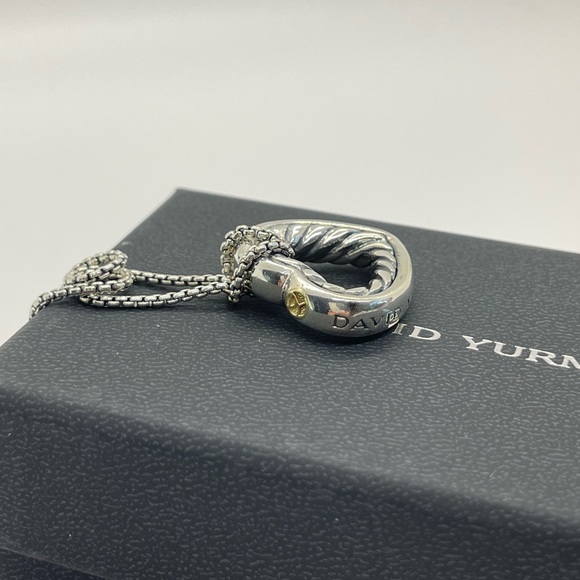 David Yurman Sterling Silver Heart Necklace - Picture 4 of 14